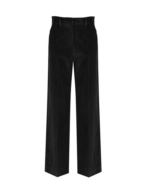 Pantalone ampio Tania in velluto a coste Nero WEEKEND MAX MARA | 2525136092600003